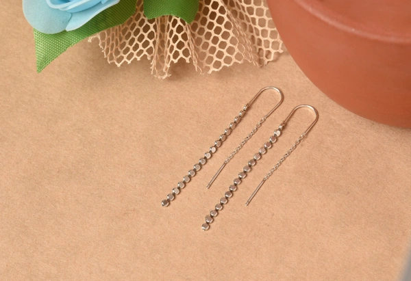 Silver earrings