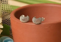 Silver earrings