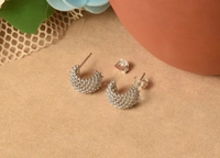 Silver earrings