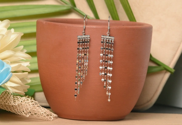 Silver earrings
