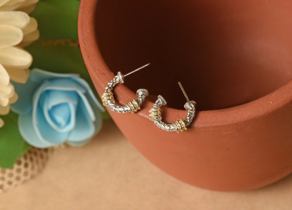 Silver earrings