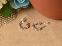 Silver earrings