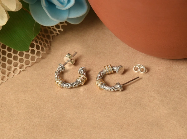 Silver earrings
