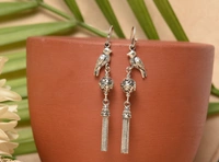 Silver earrings
