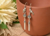 Silver earrings