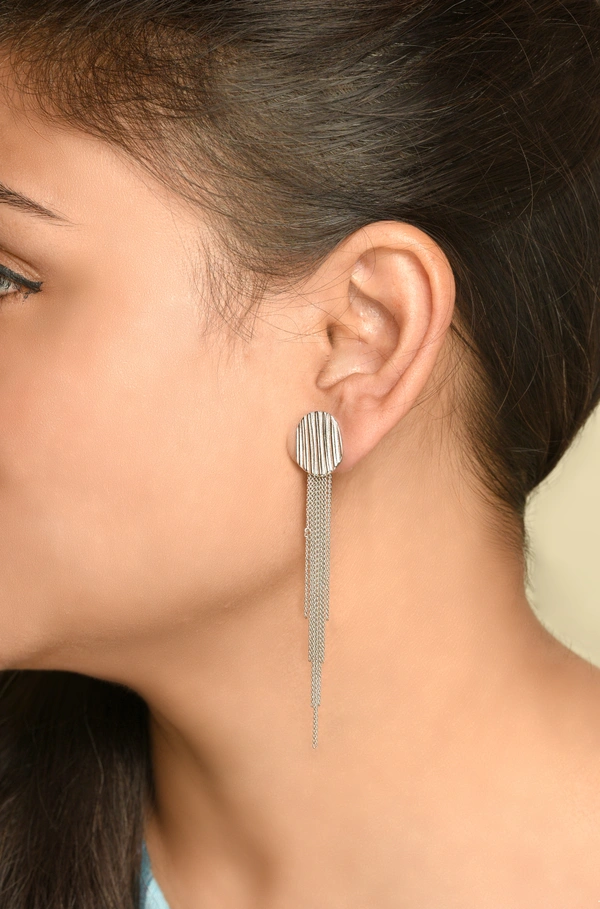 Silver earrings