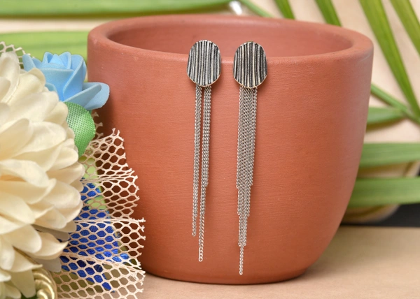 Silver earrings
