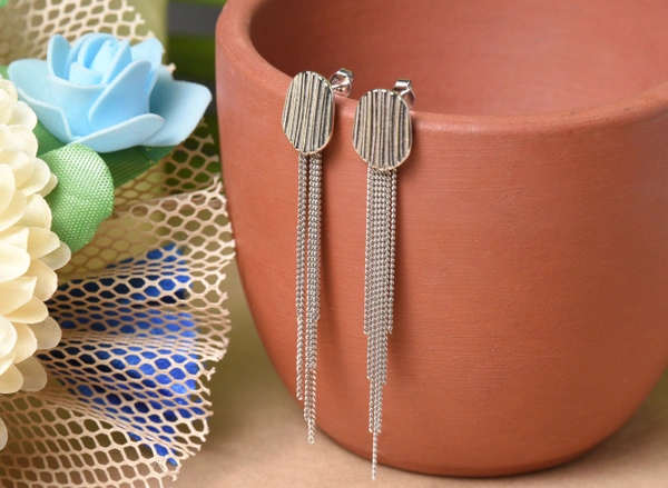Silver earrings