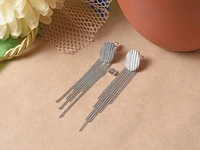 Silver earrings