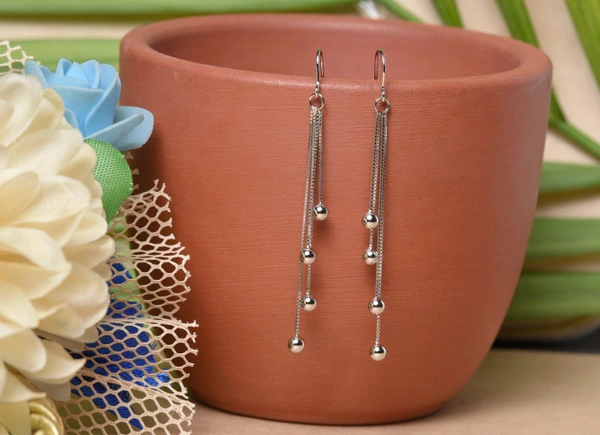 Silver earrings