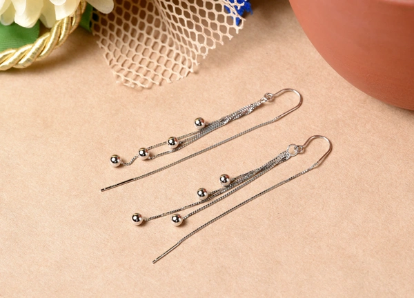 Silver earrings