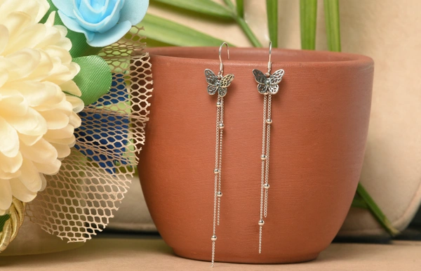 Silver earrings