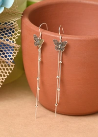 Silver earrings