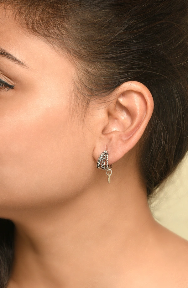 Silver earrings