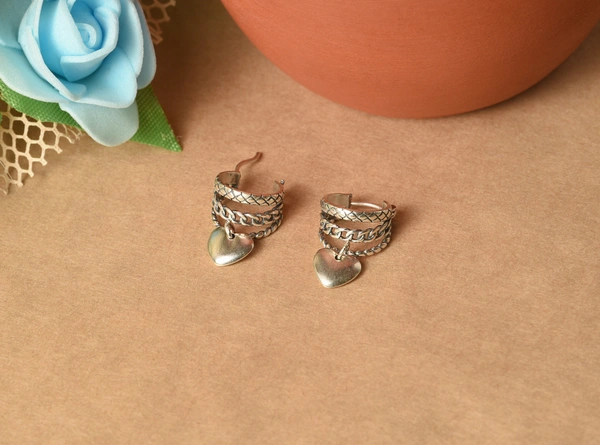 Silver earrings