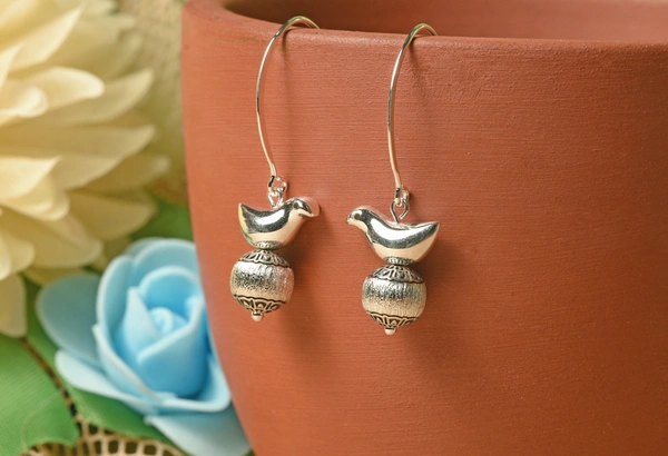 Silver earrings