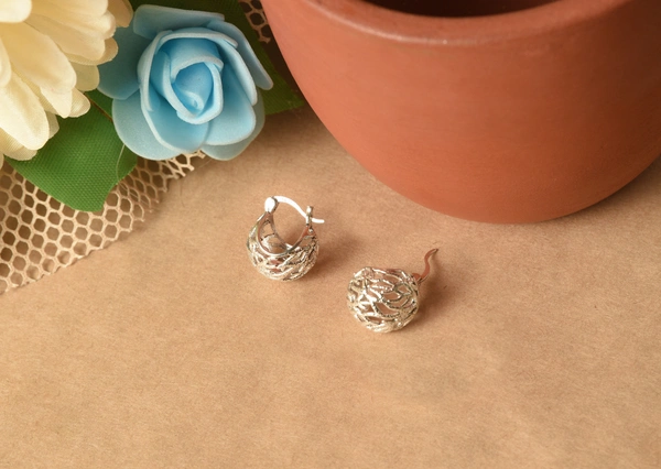 Silver earrings