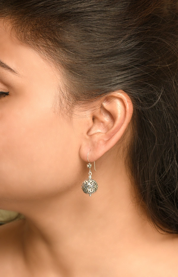 Silver earrings