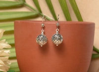 Silver earrings