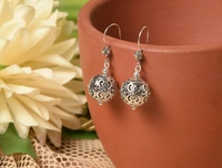 Silver earrings