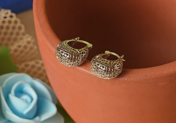 Silver earrings