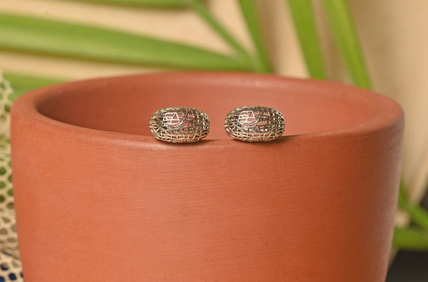 Silver earrings