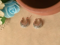 Silver earrings
