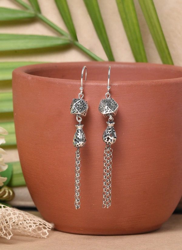 Silver earrings