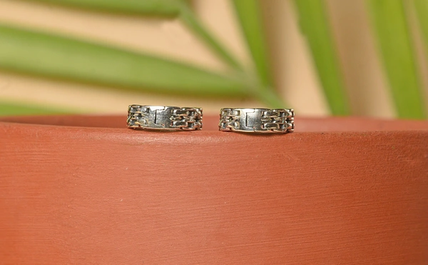Silver earrings