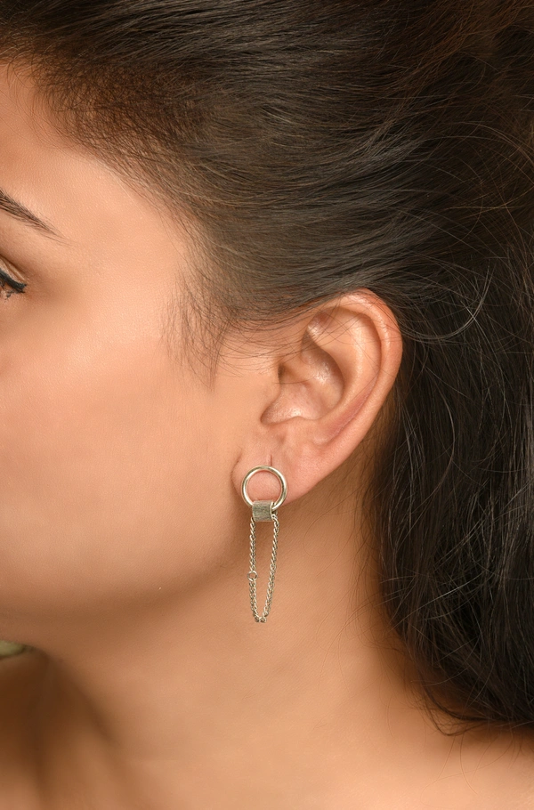Silver earrings