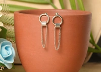 Silver earrings