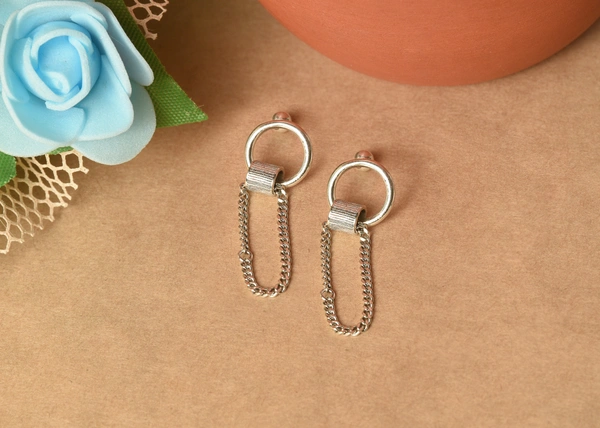 Silver earrings
