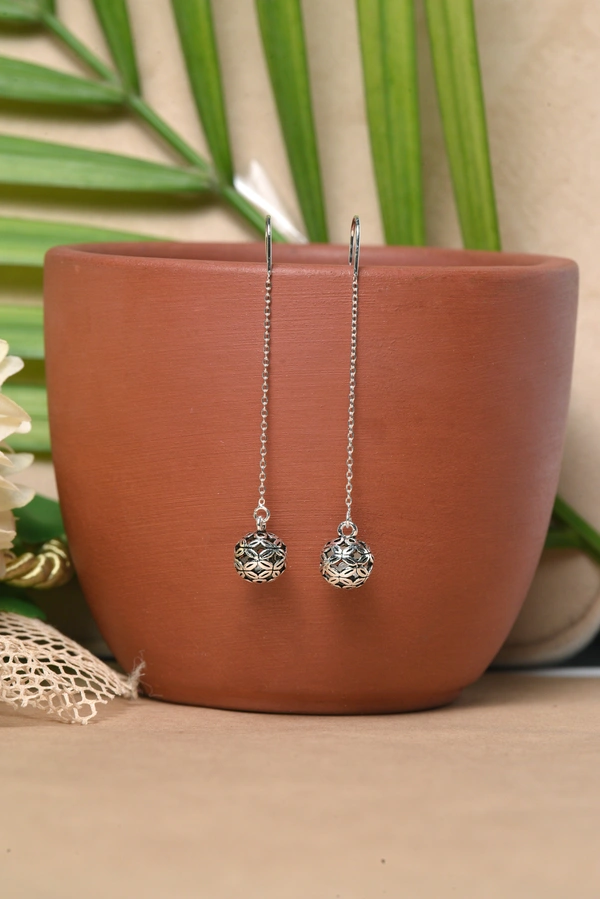 Silver earrings
