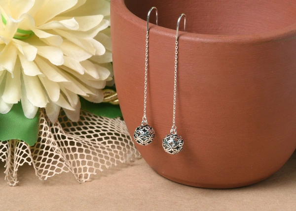 Silver earrings