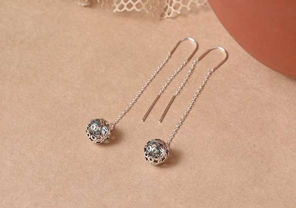 Silver earrings