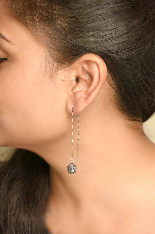 Silver earrings