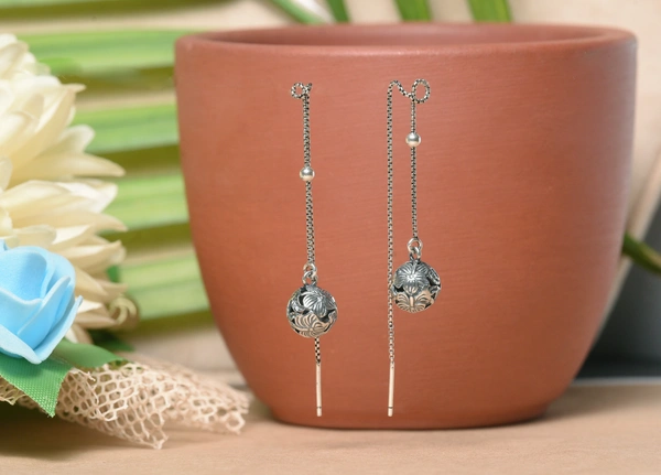 Silver earrings