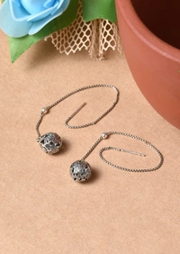 Silver earrings
