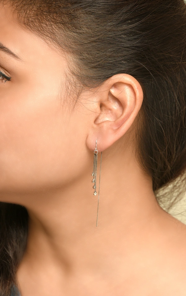 Silver earrings