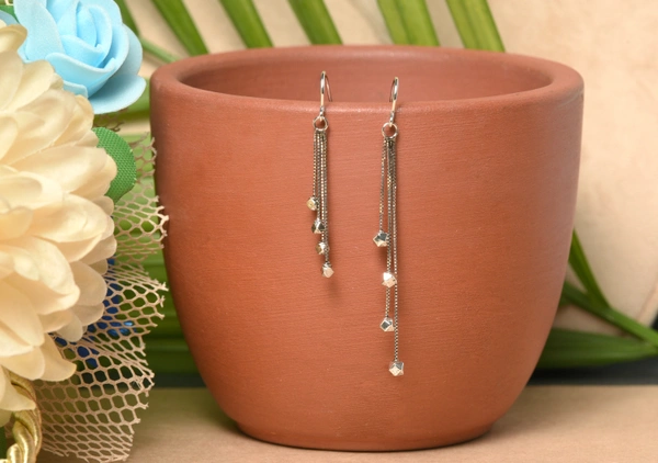 Silver earrings