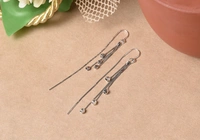 Silver earrings