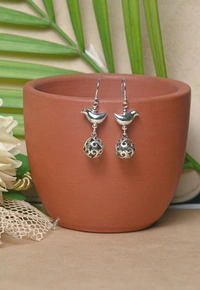 Silver earrings