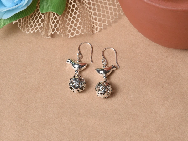 Silver earrings