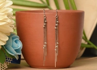 Silver earrings