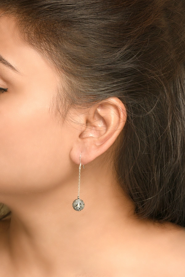 Silver earrings