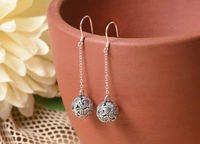Silver earrings