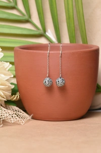 Silver earrings