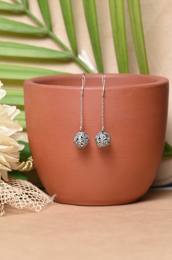 Silver earrings