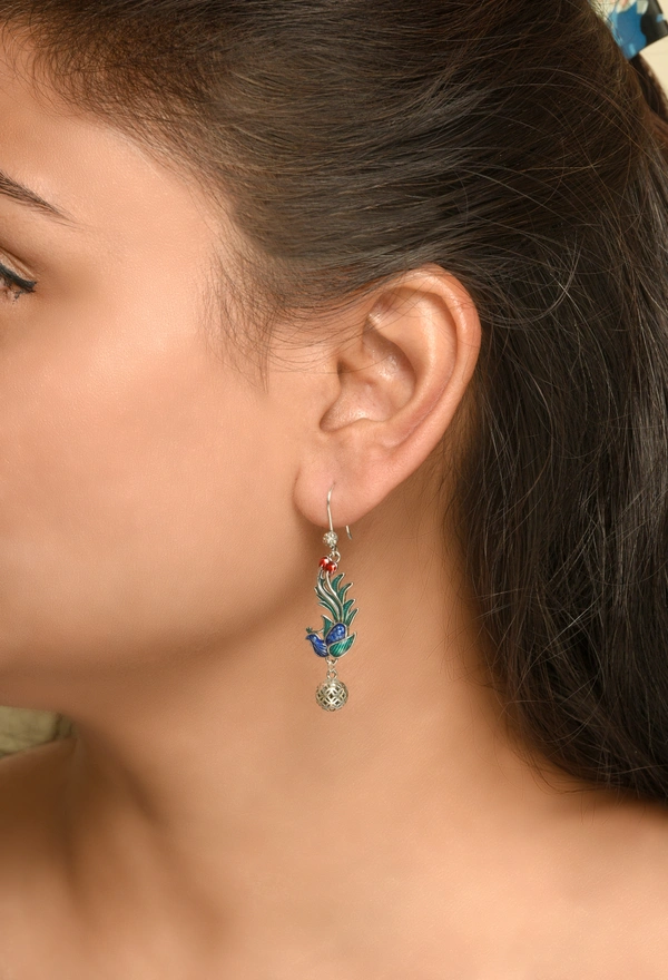 Silver earrings