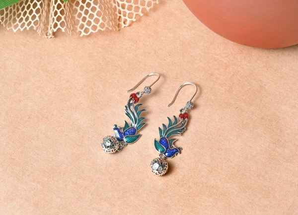Silver earrings